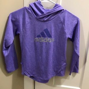 Adidas Hoodie Thin Light Weight Little Kid Girls Preschool.